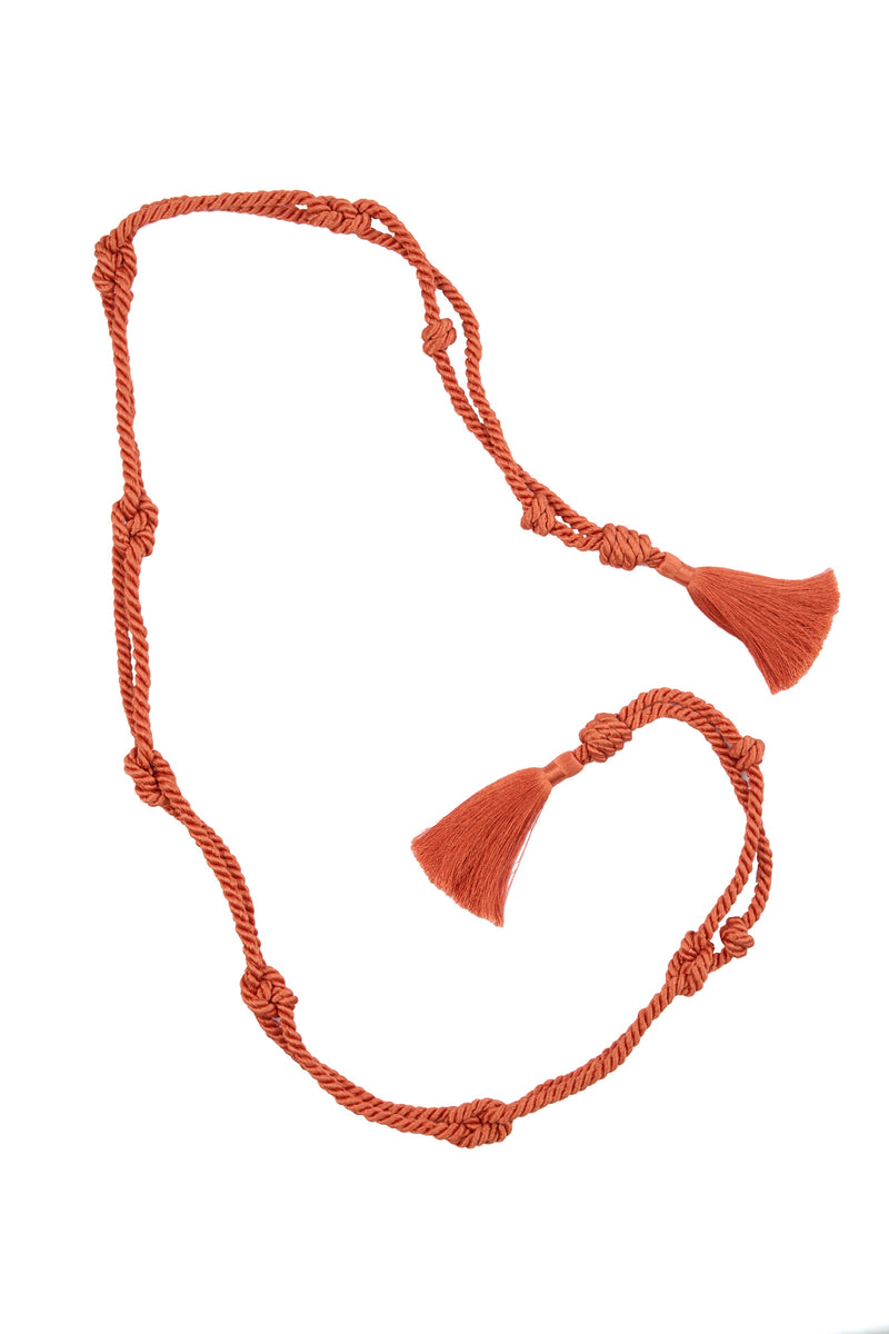 Terracotta Cord Belt