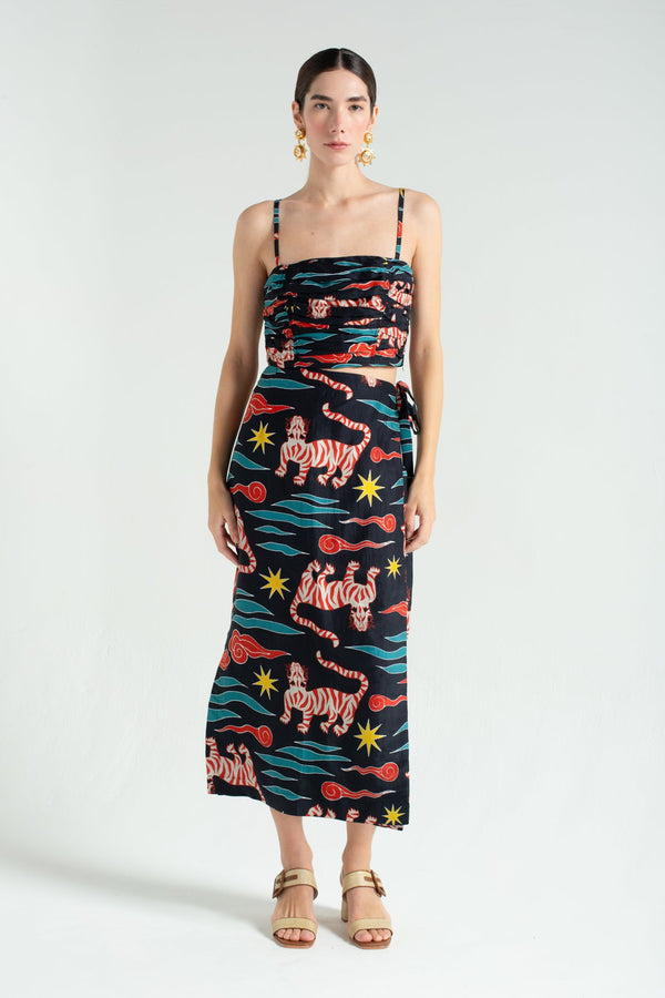 Tigres Wrap Skirt