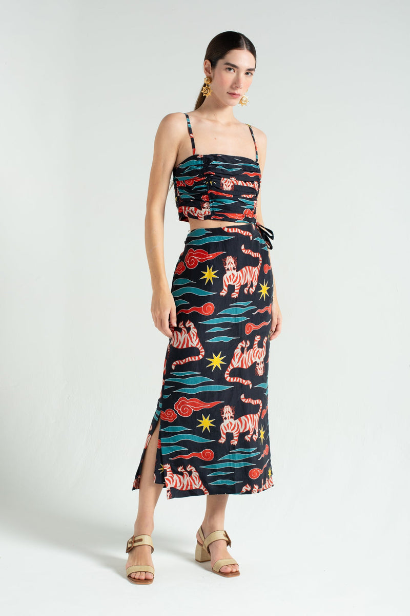 Tigres Wrap Skirt