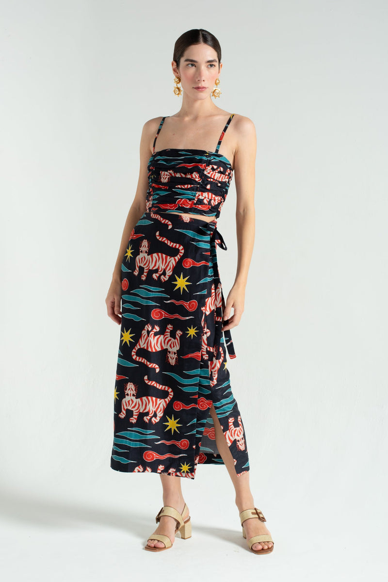 Tigres Wrap Skirt