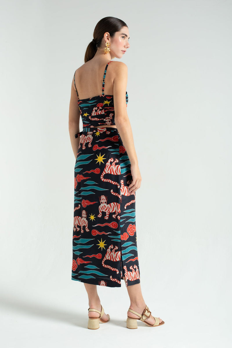 Tigres Wrap Skirt