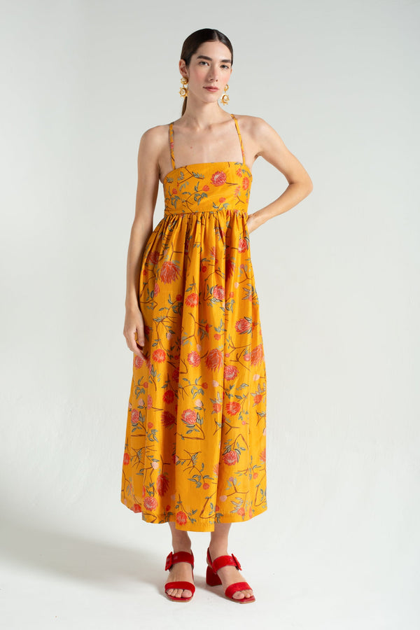 Oriente Flores Dress