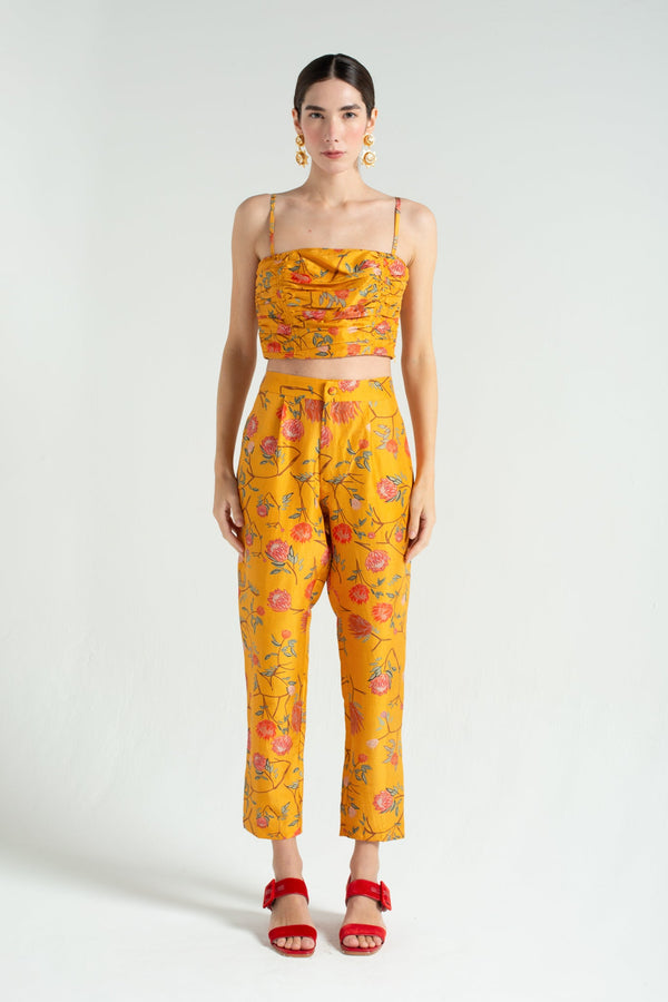 Taffeta Flowers Pants