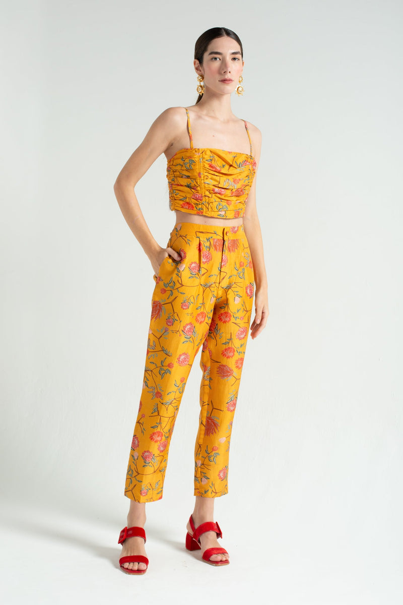 Taffeta Flowers Pants