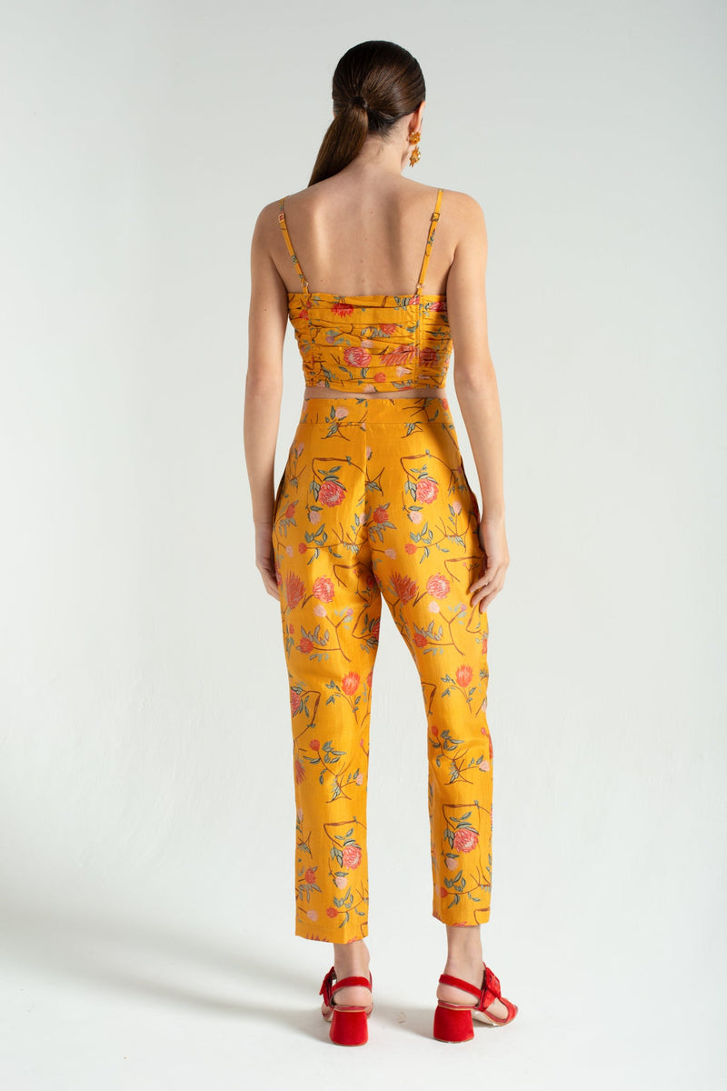 Taffeta Flowers Pants