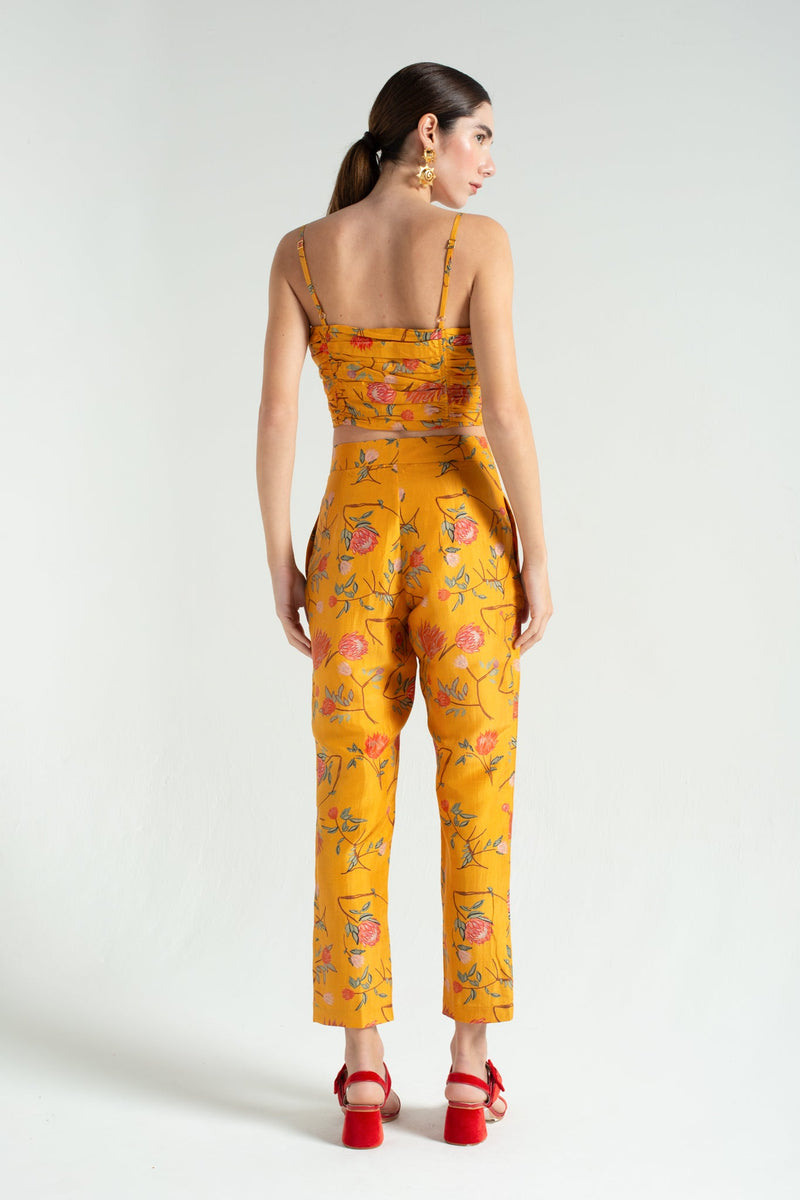 Taffeta Flowers Pants