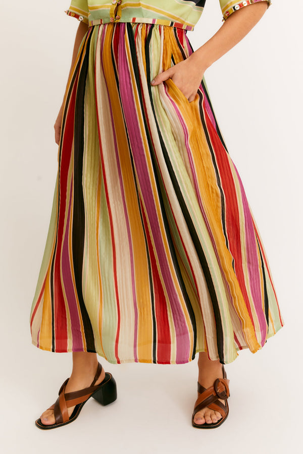 Stripes Temple Skirt