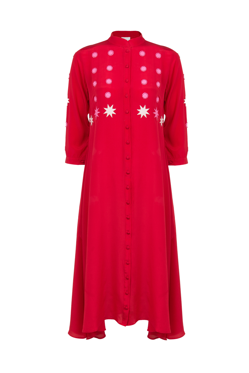 Embroidered Kashgar Dress