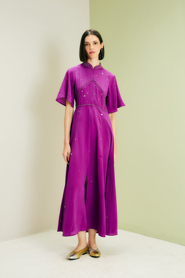 Taj Mahal Grape Dress