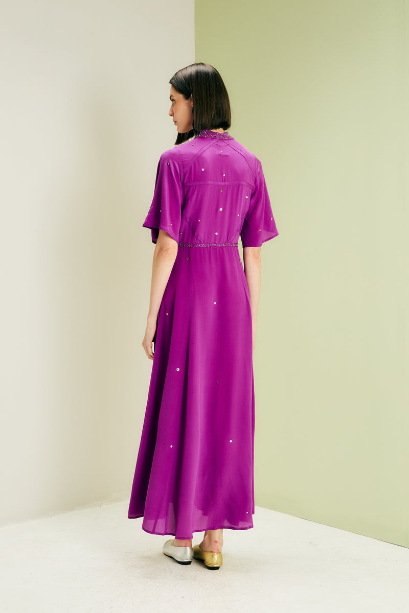 Taj Mahal Grape Dress