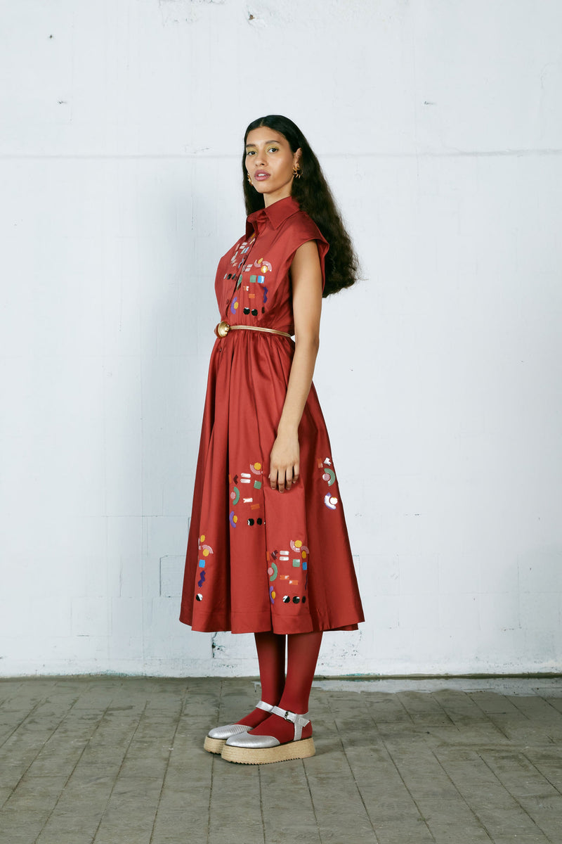 Delta Dress Terracotta